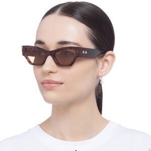Le Specs x Afends Charade Tortoise Cat Eye Sunglasses New